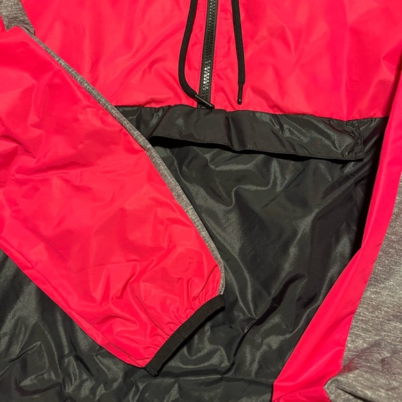 Victoria's Secret Pink Anorak Windbreaker Jacket S Black,Pink - Picture 7 of 10